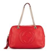 Pre-owned Leather gucci-bags Gucci Vintage , Red , Dames