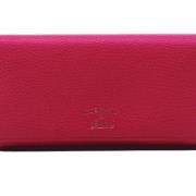 Pre-owned Leather wallets Gucci Vintage , Pink , Dames