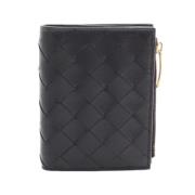 Pre-owned Leather wallets Bottega Veneta Vintage , Black , Dames