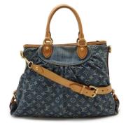 Pre-owned Canvas louis-vuitton-bags Louis Vuitton Vintage , Blue , Dam...