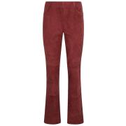 Magenta Flared Broek met Hoge Taille Via Masini 80 , Pink , Dames