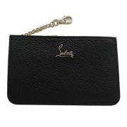 Pre-owned Leather wallets Christian Louboutin Pre-owned , Black , Dame...