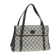 Pre-owned Leather gucci-bags Gucci Vintage , Gray , Dames