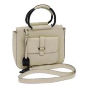 Pre-owned Leather gucci-bags Gucci Vintage , Beige , Dames