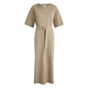 Beige midi jurk met lange mouwen Max Mara , Brown , Dames