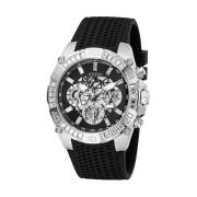 Heren Armbandhorloge Multifunctioneel Horloge Skeleton Trophy zwart 46...