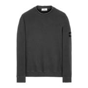 Sweatshirt van stretch katoen fleece Stone Island , Gray , Heren