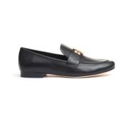 Zwarte leren Loafer schoenen Tory Burch , Black , Dames