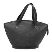 Pre-owned Leather handbags Louis Vuitton Vintage , Black , Dames