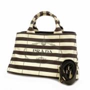 Pre-owned Canvas prada-bags Prada Vintage , Beige , Dames