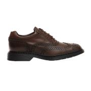 Bruine leren veterschoenen Aw23 Hogan , Brown , Heren