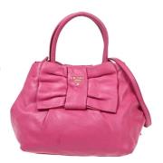 Pre-owned Leather prada-bags Prada Vintage , Pink , Dames