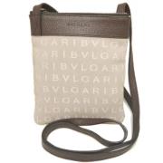 Pre-owned Canvas shoulder-bags Bvlgari Vintage , Beige , Dames