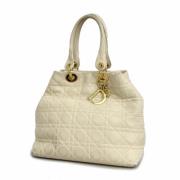 Pre-owned Leather dior-bags Dior Vintage , Beige , Dames