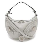 Pre-owned Leather handbags Versace Pre-owned , White , Dames