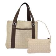 Pre-owned Canvas totes Bvlgari Vintage , Beige , Dames