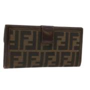 Pre-owned Canvas wallets Fendi Vintage , Brown , Dames