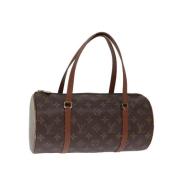 Pre-owned Canvas handbags Louis Vuitton Vintage , Brown , Dames