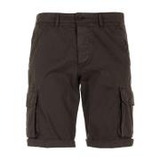 Zwarte Cargo Bermuda Shorts 40Weft , Black , Heren