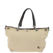 Pre-owned Canvas totes Burberry Vintage , Beige , Dames