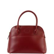 Pre-owned Canvas handbags Hermès Vintage , Red , Dames