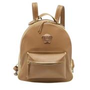 Pre-owned Leather backpacks Versace Pre-owned , Brown , Dames