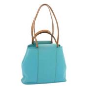 Pre-owned Canvas handbags Hermès Vintage , Blue , Dames