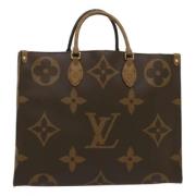 Pre-owned Canvas totes Louis Vuitton Vintage , Brown , Dames