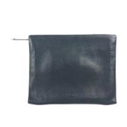 Pre-owned Leather clutches Valentino Vintage , Black , Dames