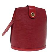 Pre-owned Leather handbags Louis Vuitton Vintage , Red , Dames