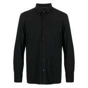 Slim Fit Polyamide Elastaan Shirt Hugo Boss , Black , Heren