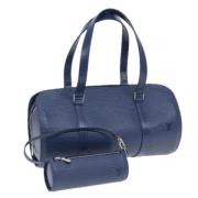 Pre-owned Leather louis-vuitton-bags Louis Vuitton Vintage , Blue , Da...