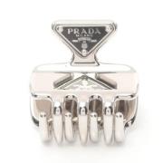 Pre-owned Metal hair-accessories Prada Vintage , Gray , Dames