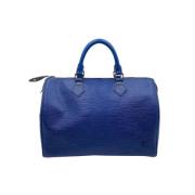 Pre-owned Leather louis-vuitton-bags Louis Vuitton Vintage , Blue , Da...