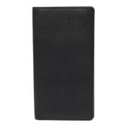 Pre-owned Leather wallets Louis Vuitton Vintage , Black , Unisex