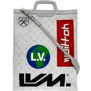 Pre-owned Canvas louis-vuitton-bags Louis Vuitton Vintage , White , Da...