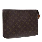 Pre-owned Canvas pouches Louis Vuitton Vintage , Brown , Dames