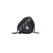 Pre-owned Leather chanel-bags Chanel Vintage , Black , Dames