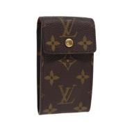 Pre-owned Canvas pouches Louis Vuitton Vintage , Brown , Dames