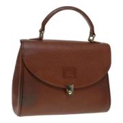 Pre-owned Leather handbags Burberry Vintage , Brown , Dames