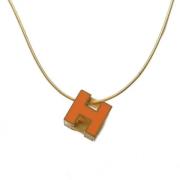 Pre-owned Metal necklaces Hermès Vintage , Yellow , Dames