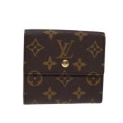 Pre-owned Canvas wallets Louis Vuitton Vintage , Brown , Dames