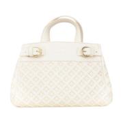 Casual Beige Handtas met Stud Details Armani Exchange , Beige , Dames