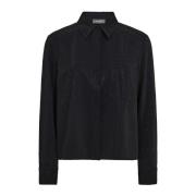 Glamoureuze shirt met studs en zak MOS Mosh , Black , Dames