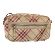 Pre-owned Canvas shoulder-bags Burberry Vintage , Beige , Dames