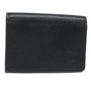 Pre-owned Leather wallets Louis Vuitton Vintage , Black , Dames