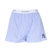 Serif Boxer Shorts Sporty & Rich , Blue , Dames