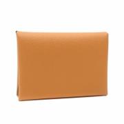 Pre-owned Leather wallets Hermès Vintage , Brown , Dames