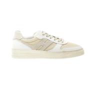 Witte Leren Sneakers Ss24 Hogan , White , Heren