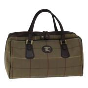 Pre-owned Canvas handbags Burberry Vintage , Green , Unisex